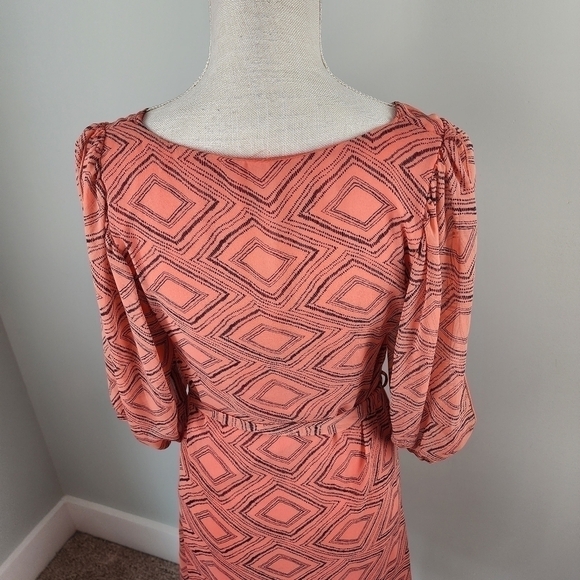 TRAC WOMEN'S BELTED WAIST COLD SHOULDER LINED DRESS SIZE SMALL - Picture 8 of 11